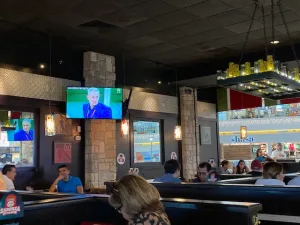 World Cup at restaurant